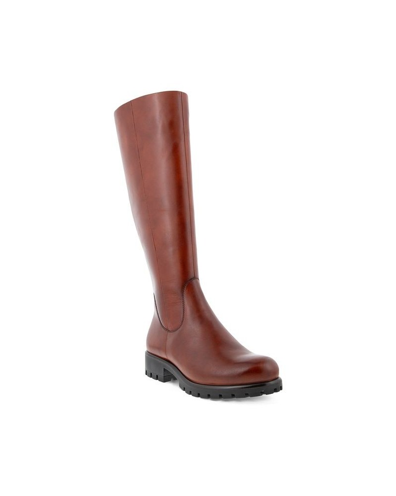 Women's Modtray High Boots Brown $45.11 Shoes