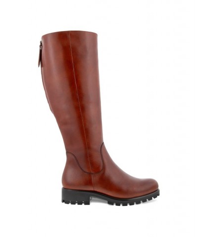 Women's Modtray High Boots Brown $45.11 Shoes