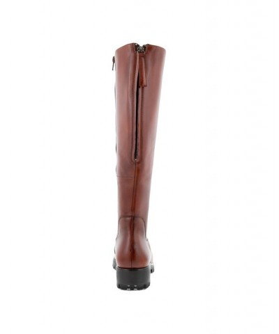 Women's Modtray High Boots Brown $45.11 Shoes