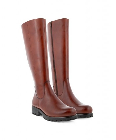 Women's Modtray High Boots Brown $45.11 Shoes