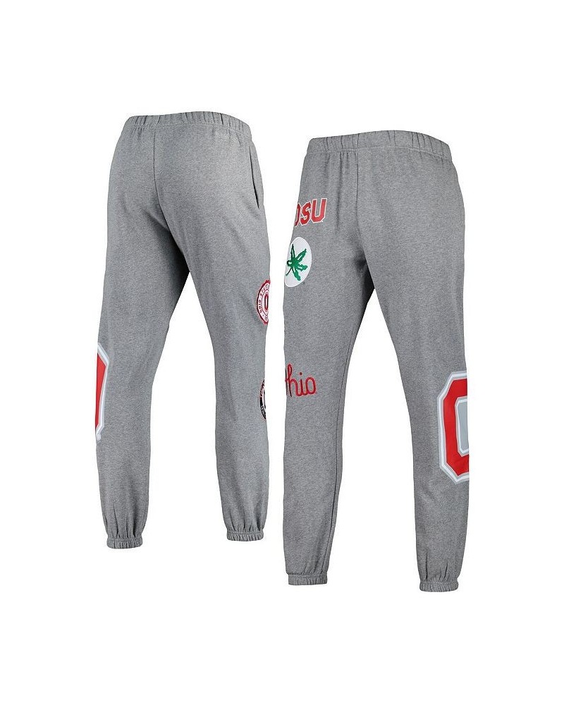 Men's Heather Gray Ohio State Buckeyes City Collection Fleece Sweatpants $48.40 Pants