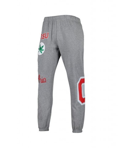 Men's Heather Gray Ohio State Buckeyes City Collection Fleece Sweatpants $48.40 Pants