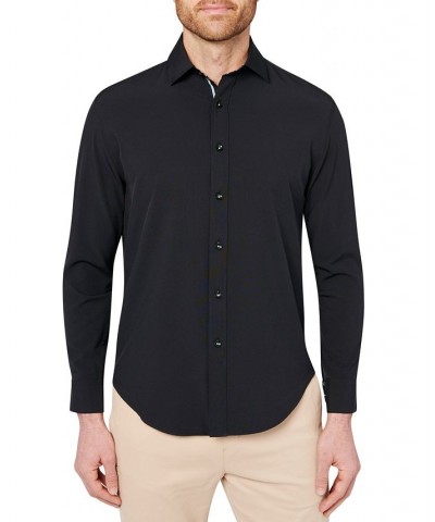 Men's Slim-Fit Black Performance Shirt Black $42.07 Shirts