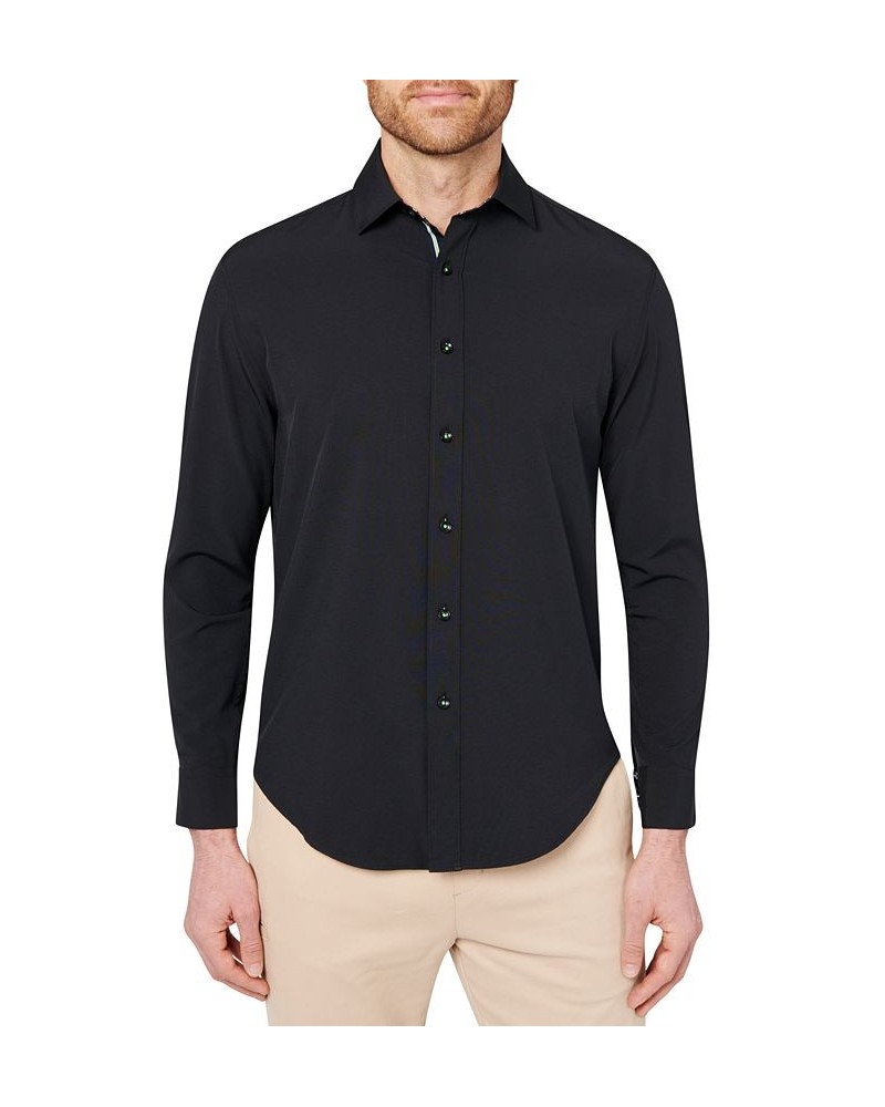 Men's Slim-Fit Black Performance Shirt Black $42.07 Shirts