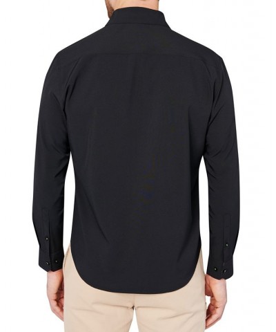 Men's Slim-Fit Black Performance Shirt Black $42.07 Shirts