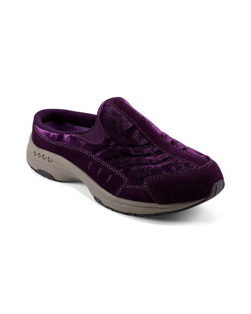 Women's Traveltime Round Toe Casual Slip-on Mules PD03 $41.87 Shoes