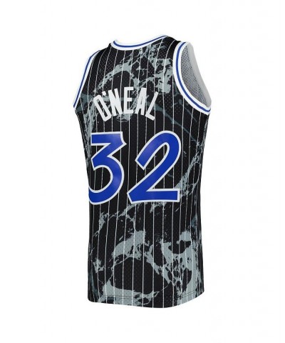 Men's Shaquille O'Neal Black Orlando Magic 1994-95 Hardwood Classics Marble Swingman Jersey $56.70 Jersey