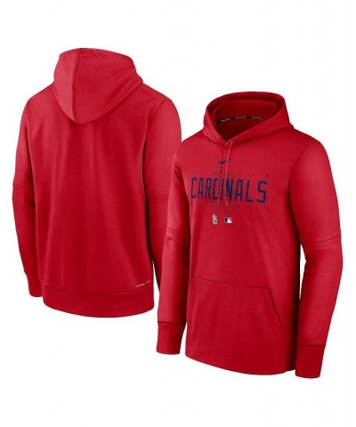 Men's Red St. Louis Cardinals Authentic Collection Pregame Performance Pullover Hoodie $39.90 Sweatshirt