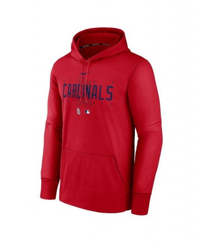 Men's Red St. Louis Cardinals Authentic Collection Pregame Performance Pullover Hoodie $39.90 Sweatshirt