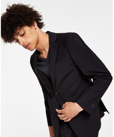 Men's Skinny-Fit Extra Slim Infinite Stretch Suit Jacket Black $65.88 Suits