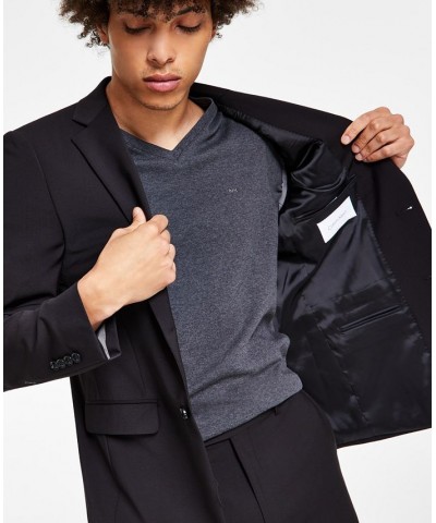 Men's Skinny-Fit Extra Slim Infinite Stretch Suit Jacket Black $65.88 Suits