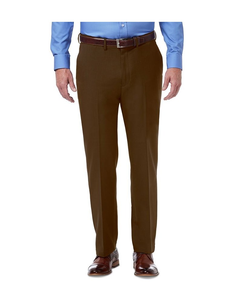 Men's Premium Comfort Stretch Classic-Fit Solid Flat Front Dress Pants PD07 $25.30 Pants