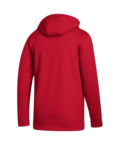 Men's Red Ajax Lockup Pullover Hoodie $30.23 Sweatshirt