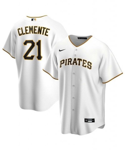 Men's Roberto Clemente White Pittsburgh Pirates Home Replica Player Name Jersey $55.10 Jersey