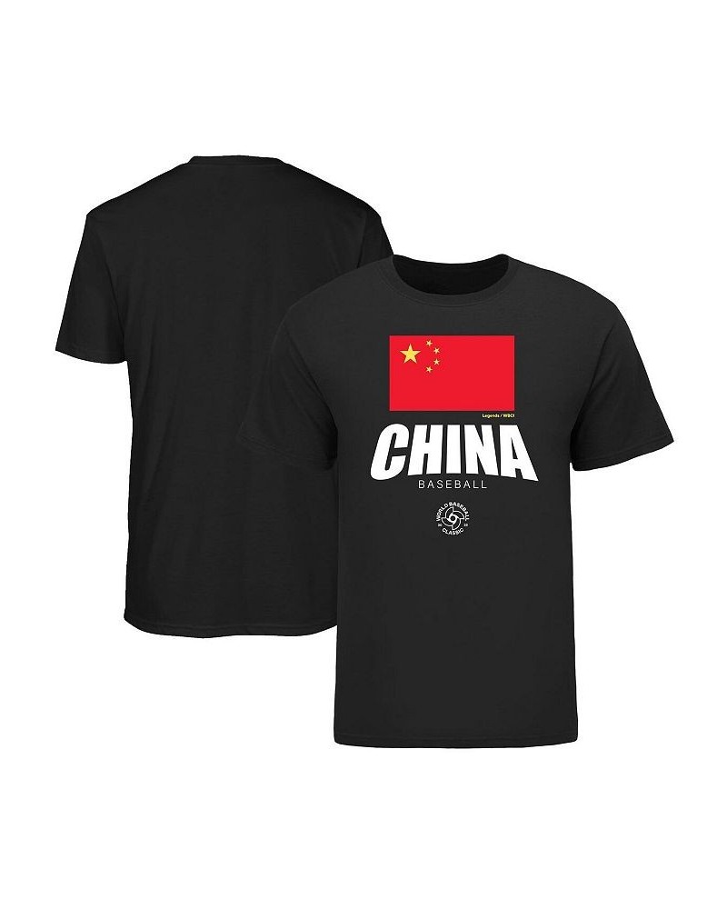 Men's Black China Baseball 2023 World Baseball Classic Federation T-shirt $22.05 T-Shirts