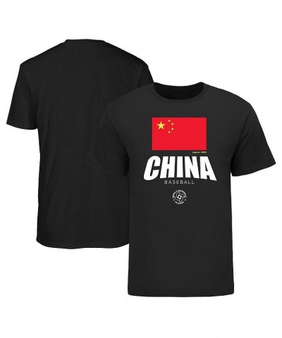 Men's Black China Baseball 2023 World Baseball Classic Federation T-shirt $22.05 T-Shirts