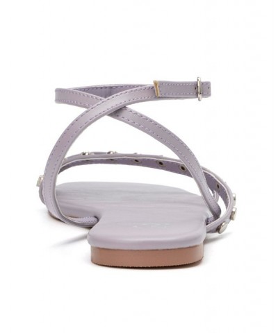 Women's Farra Flat Sandal Purple $29.38 Shoes