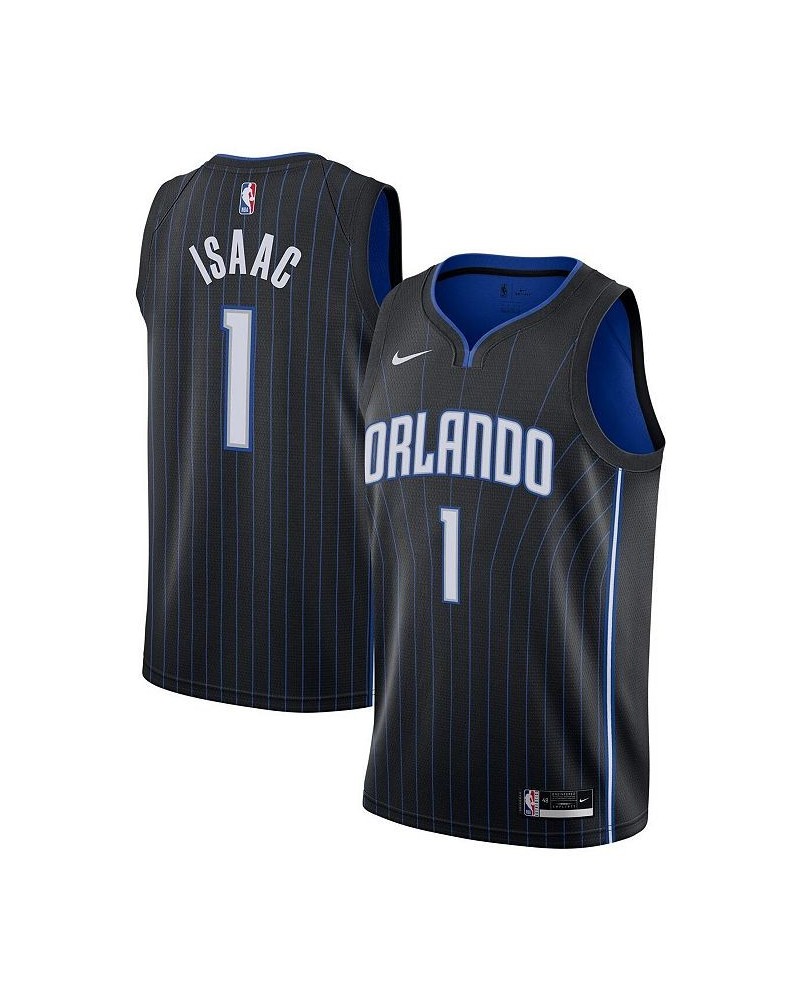 Men's Jonathan Isaac Black Orlando Magic 2020/21 Swingman Jersey - Icon Edition $50.59 Jersey