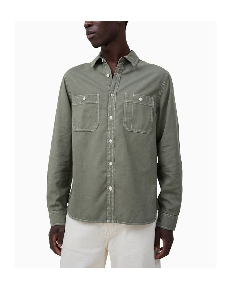 Men's Brooklyn Long Sleeves Shirt Green $33.60 Shirts