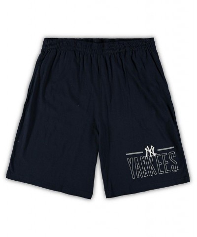 Men's Heathered Gray, Navy New York Yankees Big and Tall T-shirt and Shorts Sleep Set $34.40 Pajama