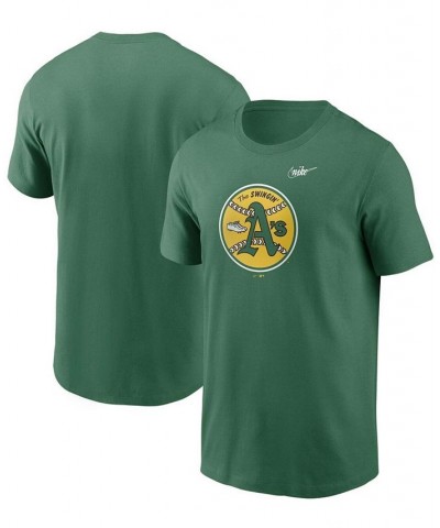 Men's Green Oakland Athletics Cooperstown Collection Logo T-shirt $19.80 T-Shirts