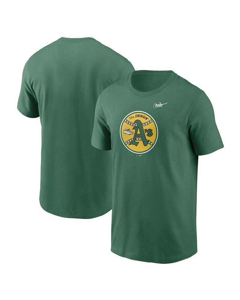 Men's Green Oakland Athletics Cooperstown Collection Logo T-shirt $19.80 T-Shirts