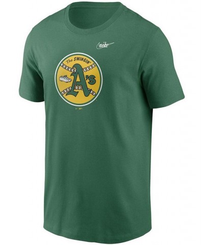 Men's Green Oakland Athletics Cooperstown Collection Logo T-shirt $19.80 T-Shirts