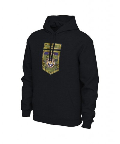 Men's Black LSU Tigers Veterans Camo Pullover Hoodie $37.79 Sweatshirt