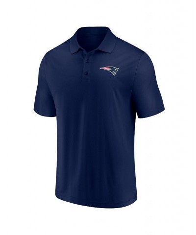 Men's Branded Navy and Red New England Patriots Home and Away 2-Pack Polo Shirt Set $29.67 Polo Shirts