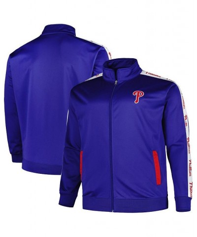 Men's Royal Philadelphia Phillies Big and Tall Tricot Track Full-Zip Jacket $46.74 Jackets