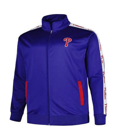 Men's Royal Philadelphia Phillies Big and Tall Tricot Track Full-Zip Jacket $46.74 Jackets