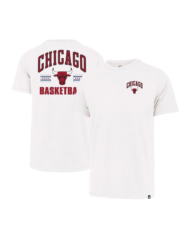 Men's White Chicago Bulls 2022/23 City Edition Backer Franklin T-shirt $28.99 T-Shirts