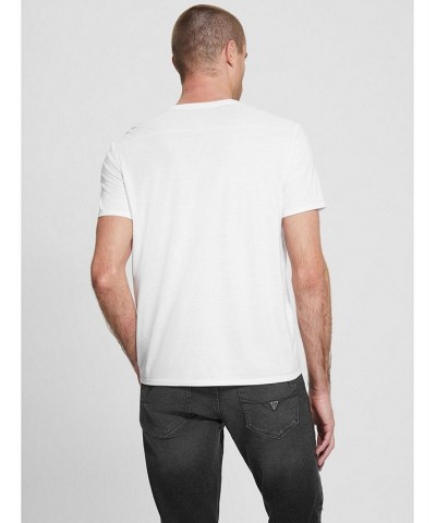 Men's Mason Yoke V-Neck T-shirt White $24.01 T-Shirts