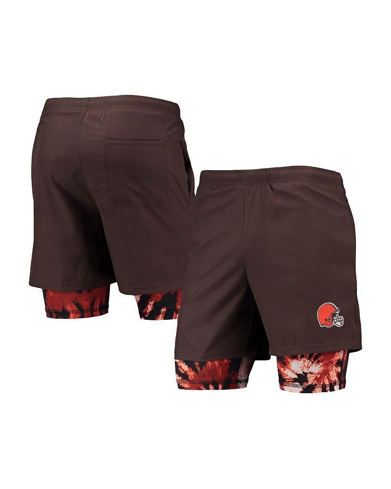 Men's Brown Cleveland Browns Running Shorts $32.20 Shorts