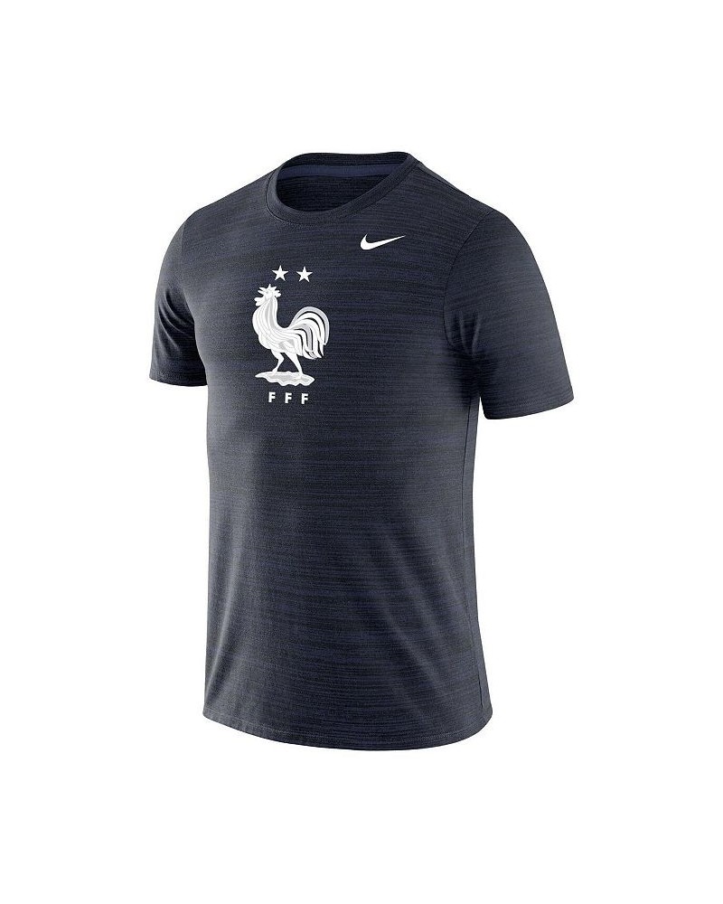 Men's Navy France National Team Primary Logo Velocity Legend T-shirt $28.49 T-Shirts