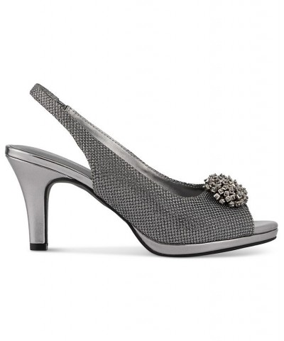 Breena Slingback Peep-Toe Pumps PD01 $35.78 Shoes