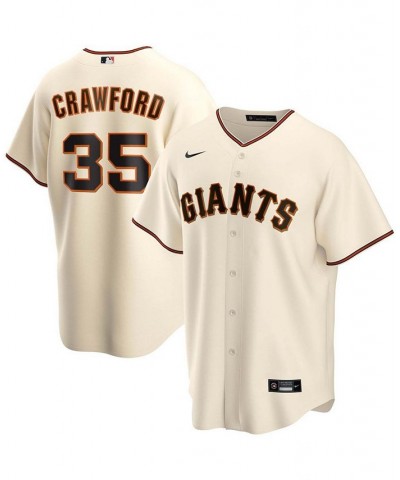 Men's Brandon Crawford Cream San Francisco Giants Home Replica Player Name Jersey $68.15 Jersey