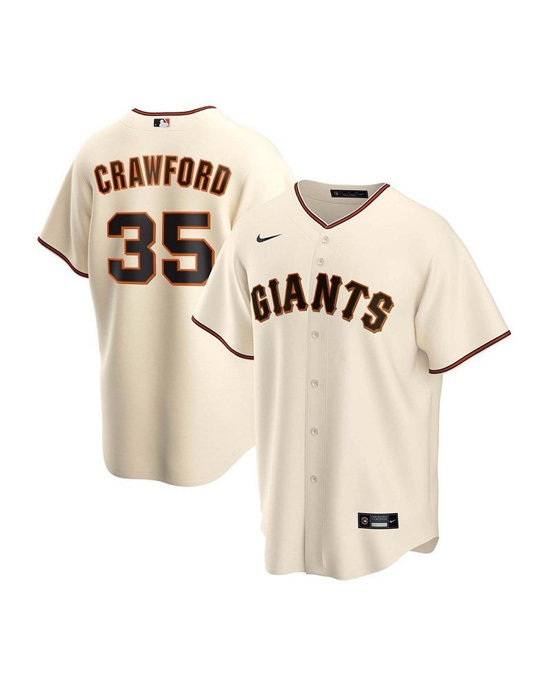 Men's Brandon Crawford Cream San Francisco Giants Home Replica Player Name Jersey $68.15 Jersey