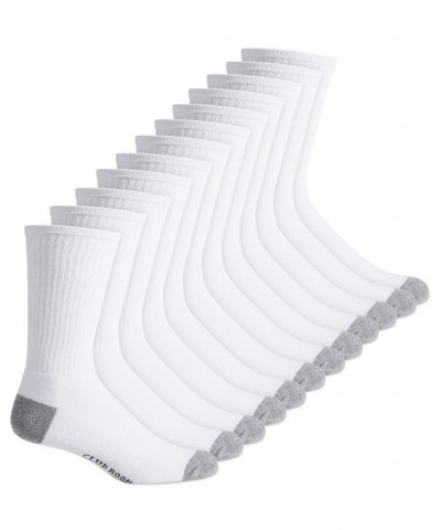 Men's Crew Socks, 12 pack White $12.96 Socks