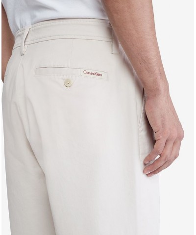 Men's Tapered Cropped Chino Pants White $25.48 Pants