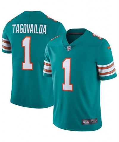 Men's Tua Tagovailoa Aqua Miami Dolphins Alternate Vapor Limited Jersey $49.40 Jersey