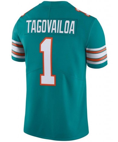 Men's Tua Tagovailoa Aqua Miami Dolphins Alternate Vapor Limited Jersey $49.40 Jersey