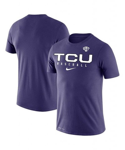 Men's Purple TCU Horned Frogs Baseball Legend Performance T-shirt $22.50 T-Shirts