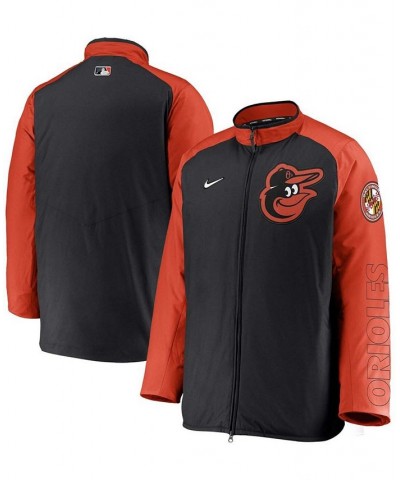 Men's Black Baltimore Orioles Authentic Collection Dugout Full-Zip Jacket $73.50 Jackets