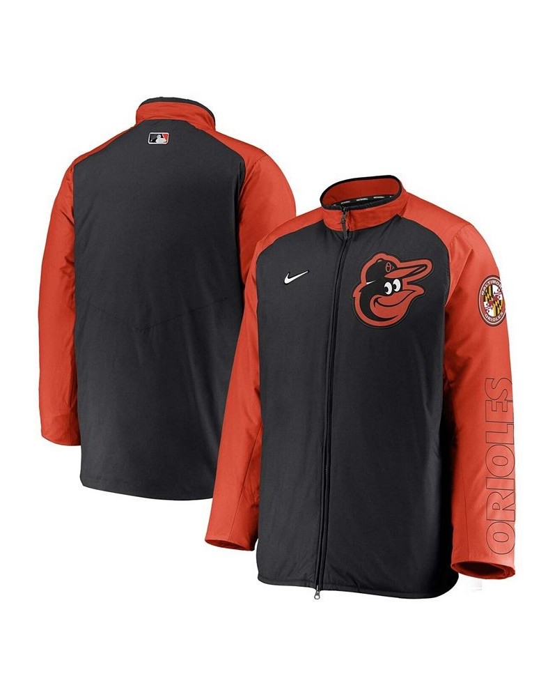 Men's Black Baltimore Orioles Authentic Collection Dugout Full-Zip Jacket $73.50 Jackets