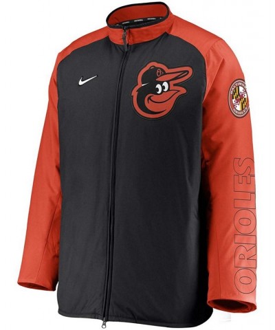 Men's Black Baltimore Orioles Authentic Collection Dugout Full-Zip Jacket $73.50 Jackets