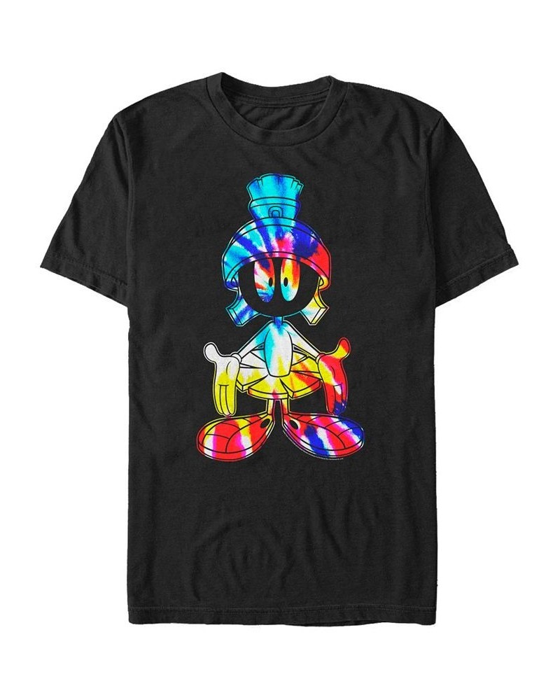 Men's Looney Tunes Groovy Alien Short Sleeve T-shirt Black $18.54 T-Shirts