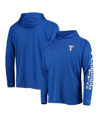 Men's Royal Texas Rangers Terminal Tackle Omni-Shade Raglan Pullover Hoodie $23.20 Sweatshirt