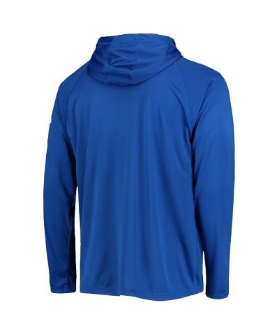 Men's Royal Texas Rangers Terminal Tackle Omni-Shade Raglan Pullover Hoodie $23.20 Sweatshirt