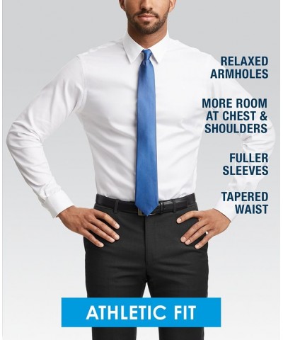 Men's Athletic Fit Poplin Dress Shirt Cameo Blue $13.83 Dress Shirts